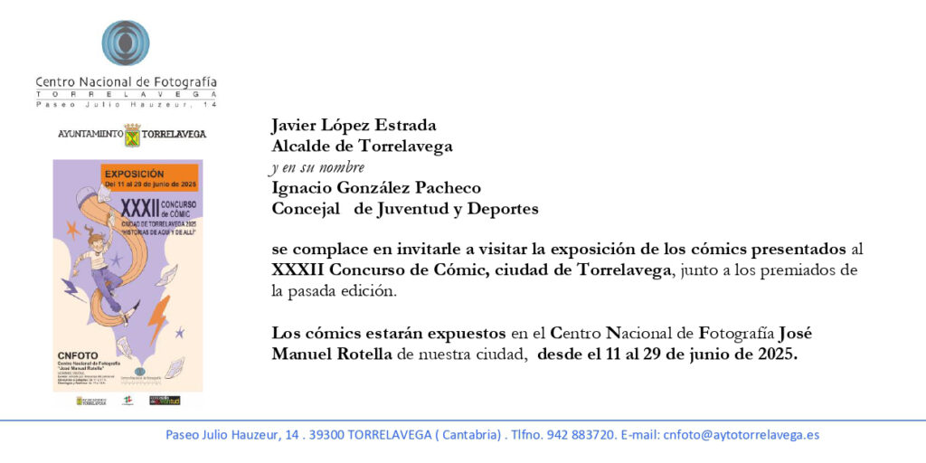 Exposición XXXII Concurso de Cómic, ciudad de Torrelavega.