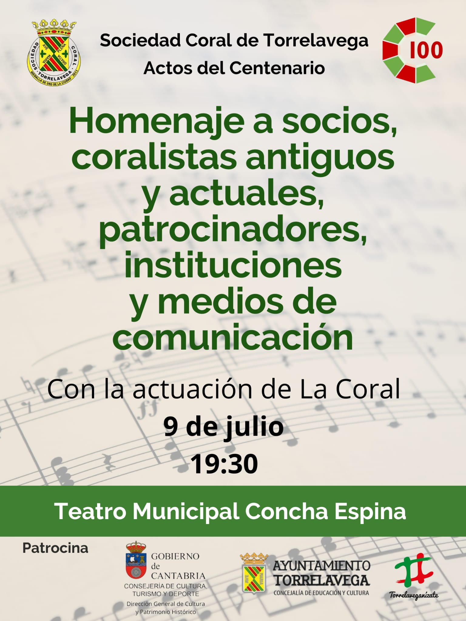 La Coral homenajeará a los miembros de su gran familia musical.