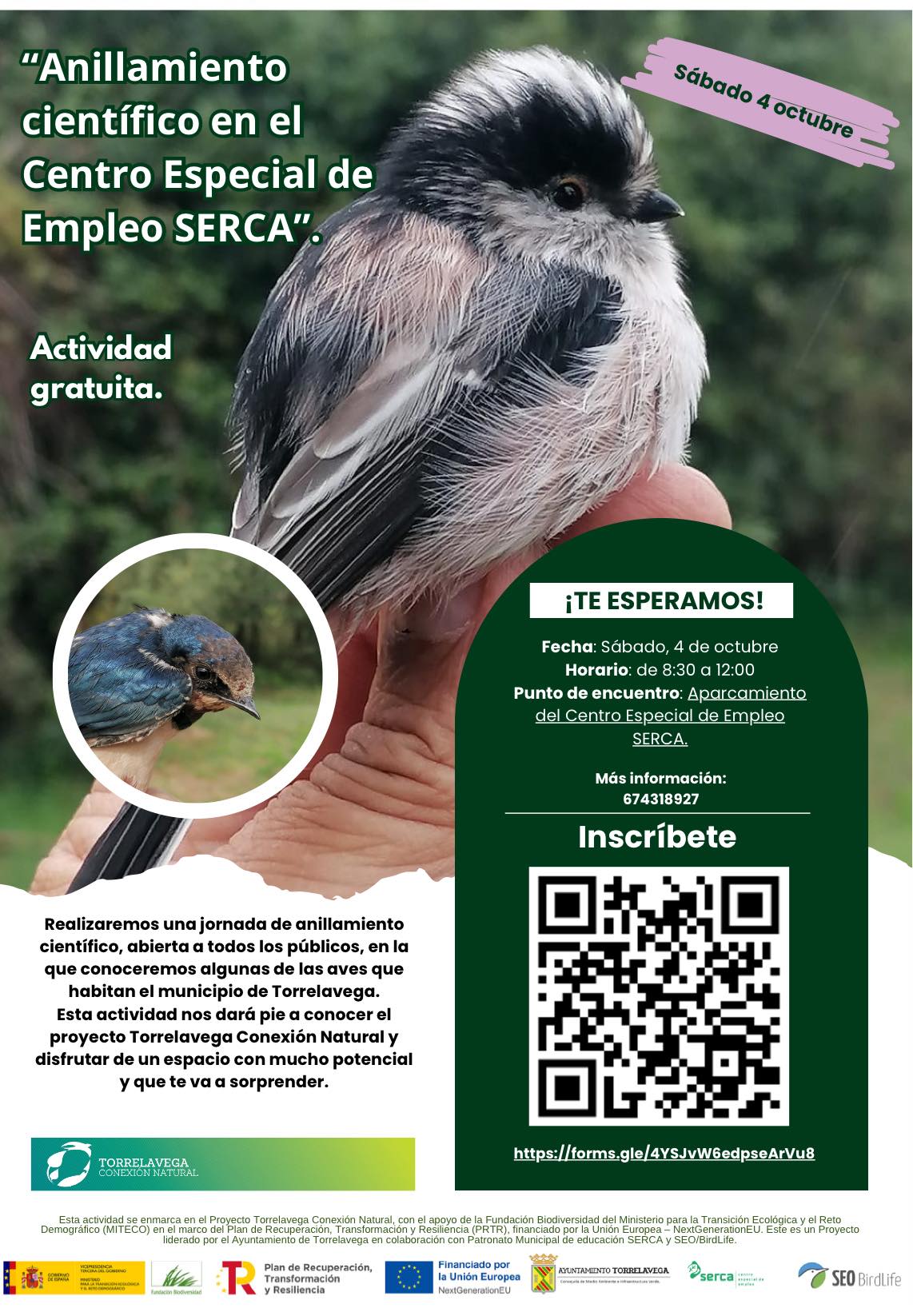 Anillamiento científico en el Serca