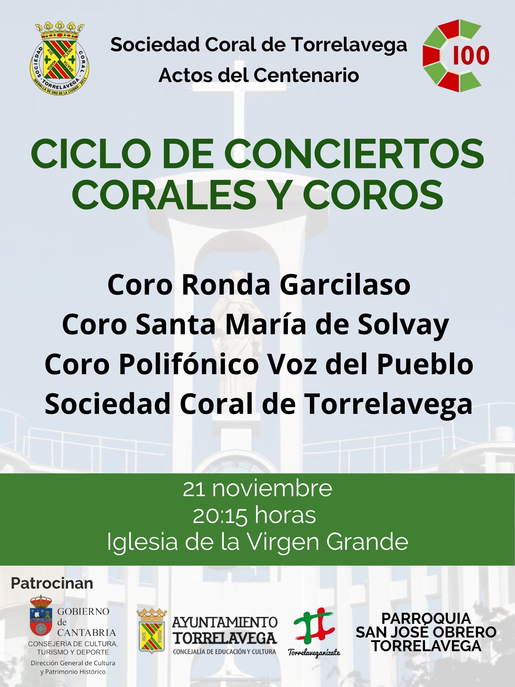 «Nuevo concierto de corales y coros en el Centenario de La Coral»