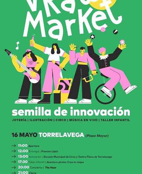 Torrelavega celebrará el 16 de mayo la quinta edición del Raw Market de la Escuela de Arte Roberto Orallo